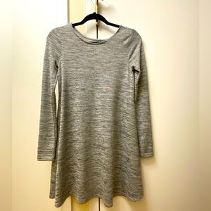 Gray marled sweater dress - mini